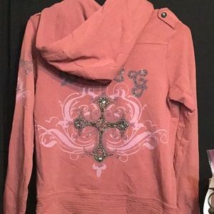 Bcbg hoodie salmon size S
